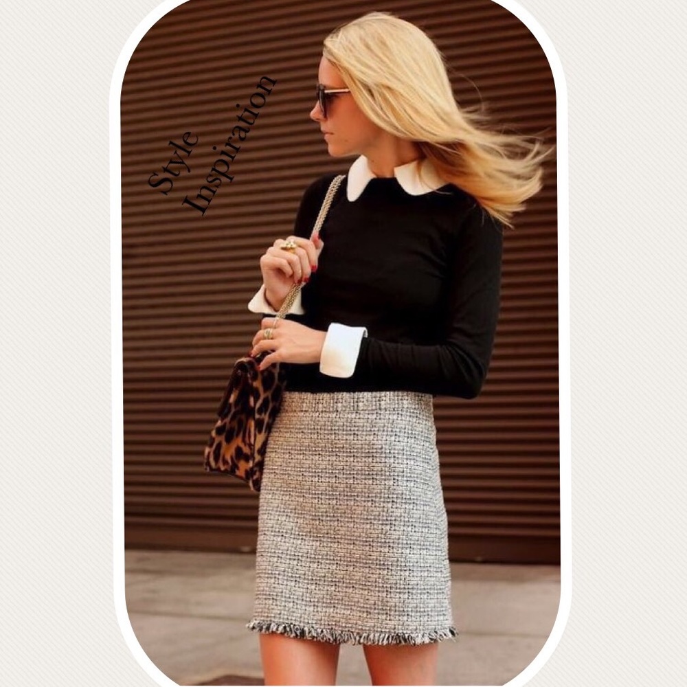 NWT Boucle mini skirt